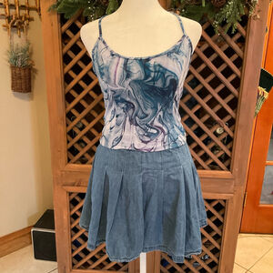 NWT Victoria’s Secret on Point Blue Marble Cami Racerback T Back